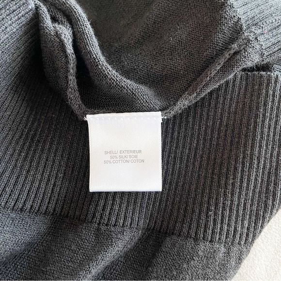 Badgley Mischka Size XS Hand Embroidered Detailed Stitching Sheer Silk Blend Top - Picture 12 of 12